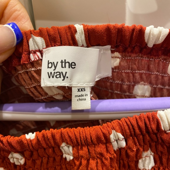 Maggie Smocked Top in Brown By the way. - Picture 4 of 4